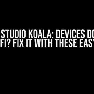 Android Studio Koala: Devices Don’t Pair Over Wifi? Fix it with These Easy Steps!