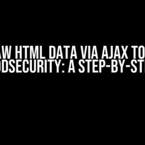 Post Raw HTML Data via AJAX to Server with ModSecurity: A Step-by-Step Guide