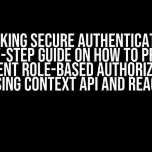 Unlocking Secure Authentication: A Step-by-Step Guide on How to Properly Implement Role-Based Authorization in React Using Context API and React Query