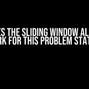 Why Does the Sliding Window Algorithm Not Work for This Problem Statement?